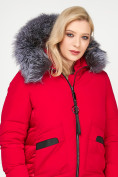 Купить Куртка зимняя женская молодежная красного цвета 92-955_30Kr, фото 8
