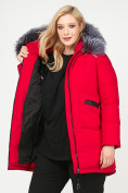 Купить Куртка зимняя женская молодежная красного цвета 92-955_30Kr, фото 9