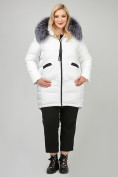 Купить Куртка зимняя женская молодежная белого цвета 92-955_31Bl, фото 2