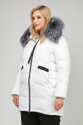 Купить Куртка зимняя женская молодежная белого цвета 92-955_31Bl, фото 3