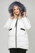 Купить Куртка зимняя женская молодежная белого цвета 92-955_31Bl, фото 6
