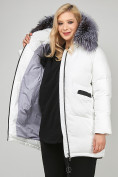 Купить Куртка зимняя женская молодежная белого цвета 92-955_31Bl, фото 9