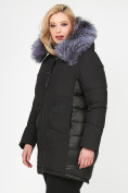 Купить Куртка зимняя женская молодежная черного цвета 92-955_701Ch, фото 3