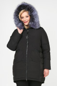 Купить Куртка зимняя женская молодежная черного цвета 92-955_701Ch, фото 6