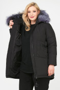 Купить Куртка зимняя женская молодежная черного цвета 92-955_701Ch, фото 9