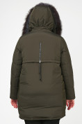 Купить Куртка зимняя женская молодежная цвета хаки 92-955_8Kh, фото 10