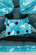 Купить Горнолыжный костюм детский для девочки бирюзового цвета 9206Br, фото 7