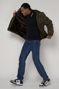 Купить Парка мужская зимняя с мехом цвета хаки 92112Kh, фото 7