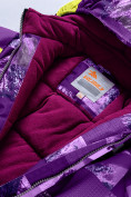 Купить Комбинезон Valianly детский для девочки фиолетового цвета 9218F, фото 3