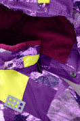 Купить Комбинезон Valianly детский для девочки фиолетового цвета 9218F, фото 5