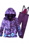Купить Горнолыжный костюм Valianly подростковый для девочки фиолетового цвета 9230F