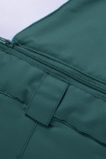 Купить Брюки горнолыжные подростковые для девочки темно-зеленого цвета 9252TZ, фото 9