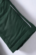 Купить Брюки горнолыжные подростковые для мальчика темно-зеленого цвета 9253TZ, фото 6