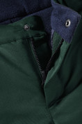 Купить Брюки горнолыжные подростковые для мальчика темно-зеленого цвета 9253TZ, фото 8