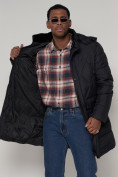 Купить Куртка зимняя мужская классическая стеганная темно-синего цвета 92895TS, фото 11