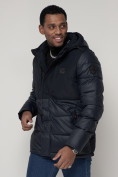 Купить Спортивная молодежная куртка мужская темно-синего цвета 92933TS, фото 9