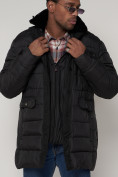 Купить Куртка зимняя мужская классическая черного цвета 92962Ch, фото 12