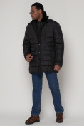 Купить Куртка зимняя мужская классическая черного цвета 92962Ch, фото 2