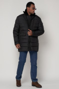Купить Куртка зимняя мужская классическая черного цвета 92962Ch, фото 3