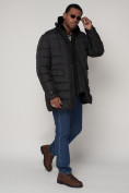 Купить Куртка зимняя мужская классическая черного цвета 92962Ch, фото 6