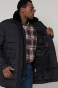 Купить Куртка зимняя мужская классическая темно-синего цвета 92962TS, фото 12