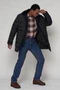 Купить Куртка зимняя мужская классическая темно-синего цвета 92962TS, фото 14