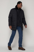 Купить Куртка зимняя мужская классическая темно-синего цвета 92962TS, фото 4