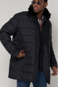 Купить Куртка зимняя мужская классическая темно-синего цвета 92962TS, фото 8