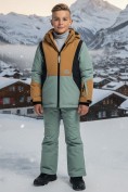 Купить Горнолыжный костюм для мальчика коричневого цвета 9315K