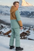 Купить Горнолыжный костюм для мальчика коричневого цвета 9315K, фото 2