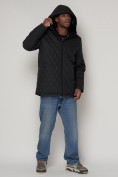 Купить Куртка зимняя мужская классическая стеганная черного цвета 93168Ch, фото 11