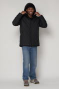 Купить Куртка зимняя мужская классическая стеганная черного цвета 93168Ch, фото 5