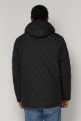 Купить Куртка зимняя мужская классическая стеганная черного цвета 93168Ch, фото 9