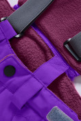 Купить Горнолыжный костюм для девочки фиолетового цвета 9316F, фото 14
