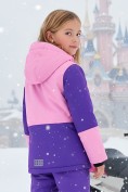 Купить Горнолыжный костюм для девочки фиолетового цвета 9316F, фото 4