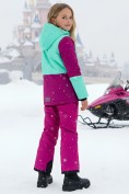 Купить Горнолыжный костюм для девочки малинового цвета 9316M, фото 4