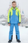 Купить Горнолыжный костюм для мальчика зеленого цвета 9317Z