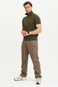 Купить Спортивные брюки Valianly мужские коричневого цвета 93231K, фото 6