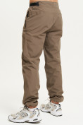 Купить Спортивные брюки Valianly мужские коричневого цвета 93231K, фото 3