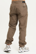 Купить Спортивные брюки Valianly мужские коричневого цвета 93231K, фото 4