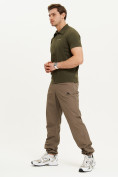 Купить Спортивные брюки Valianly мужские коричневого цвета 93231K, фото 13
