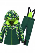 Купить Горнолыжный костюм для мальчика зеленого цвета 9325Z