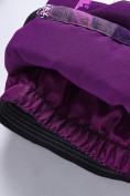 Купить Горнолыжный костюм для девочки фиолетового цвета 9328F, фото 11