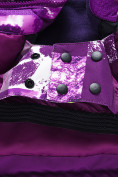 Купить Горнолыжный костюм для девочки фиолетового цвета 9328F, фото 12