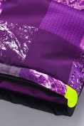 Купить Горнолыжный костюм для девочки фиолетового цвета 9328F, фото 15