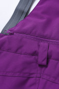Купить Горнолыжный костюм для девочки фиолетового цвета 9328F, фото 16