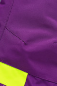 Купить Горнолыжный костюм для девочки фиолетового цвета 9328F, фото 17