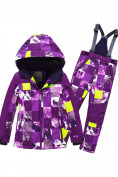 Купить Горнолыжный костюм для девочки фиолетового цвета 9328F