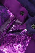 Купить Горнолыжный костюм для девочки фиолетового цвета 9328F, фото 7