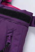 Купить Горнолыжный костюм для девочки фиолетового цвета 9330F, фото 16